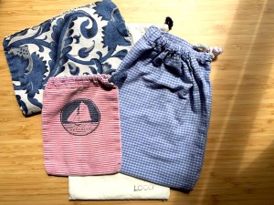 Sacs à vrac (récup + neuf en coton bio + DIY)