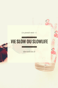 Les grands mots #2: Vie slow ou Slowlife