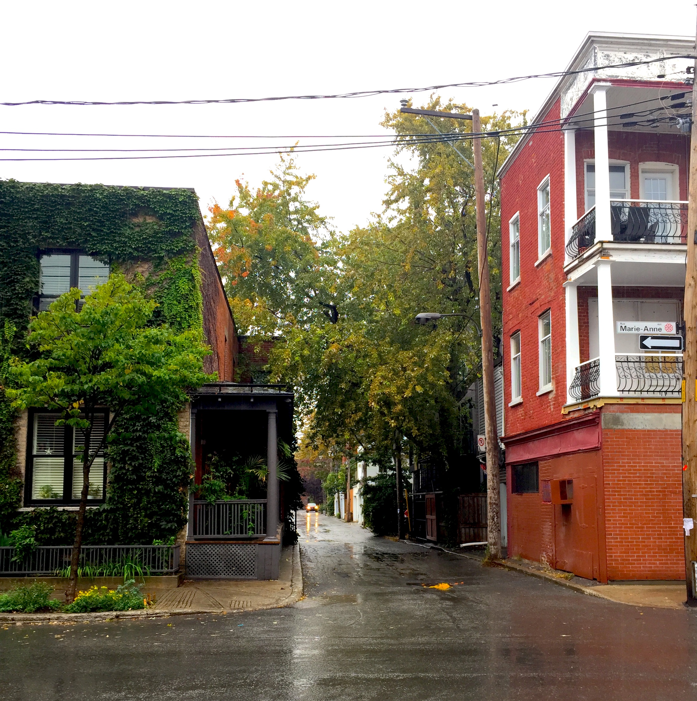 Montréal sous la pluie