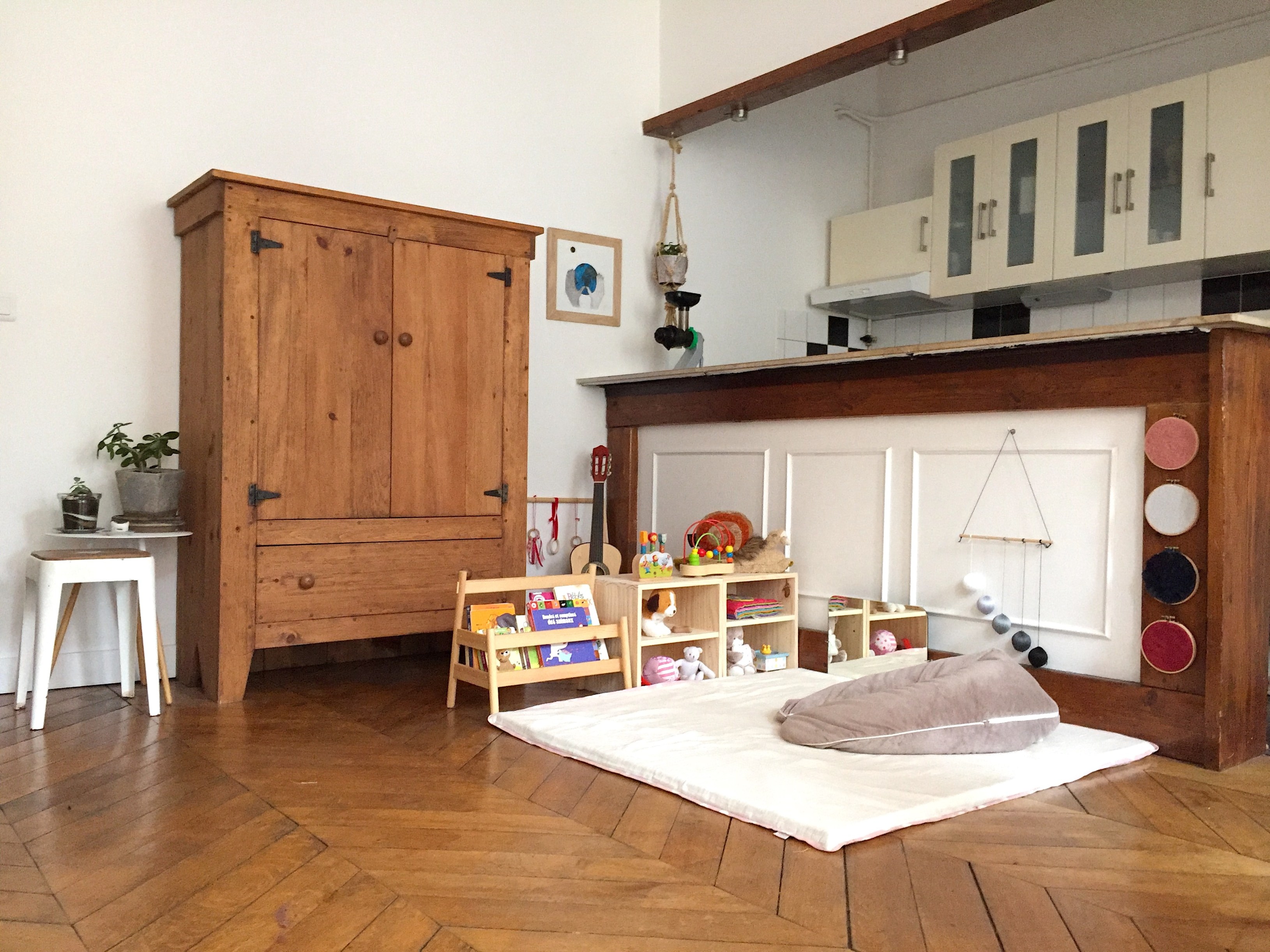 Salon minimaliste et slow