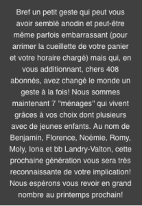 Remerciements de la ferme 3-3