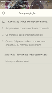 Journal de gratitudes